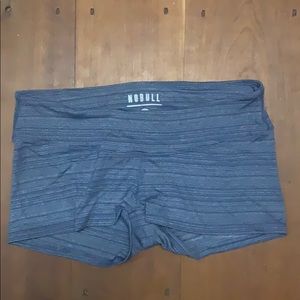 No Bull shorts 2” heather navy stripe